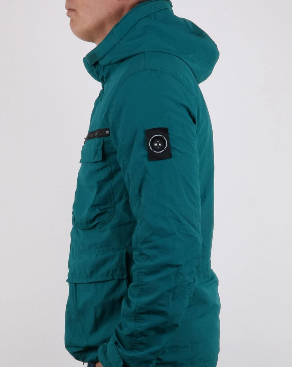Marshall Artist Garment Dyed Jacket Deep Teal - Image 3