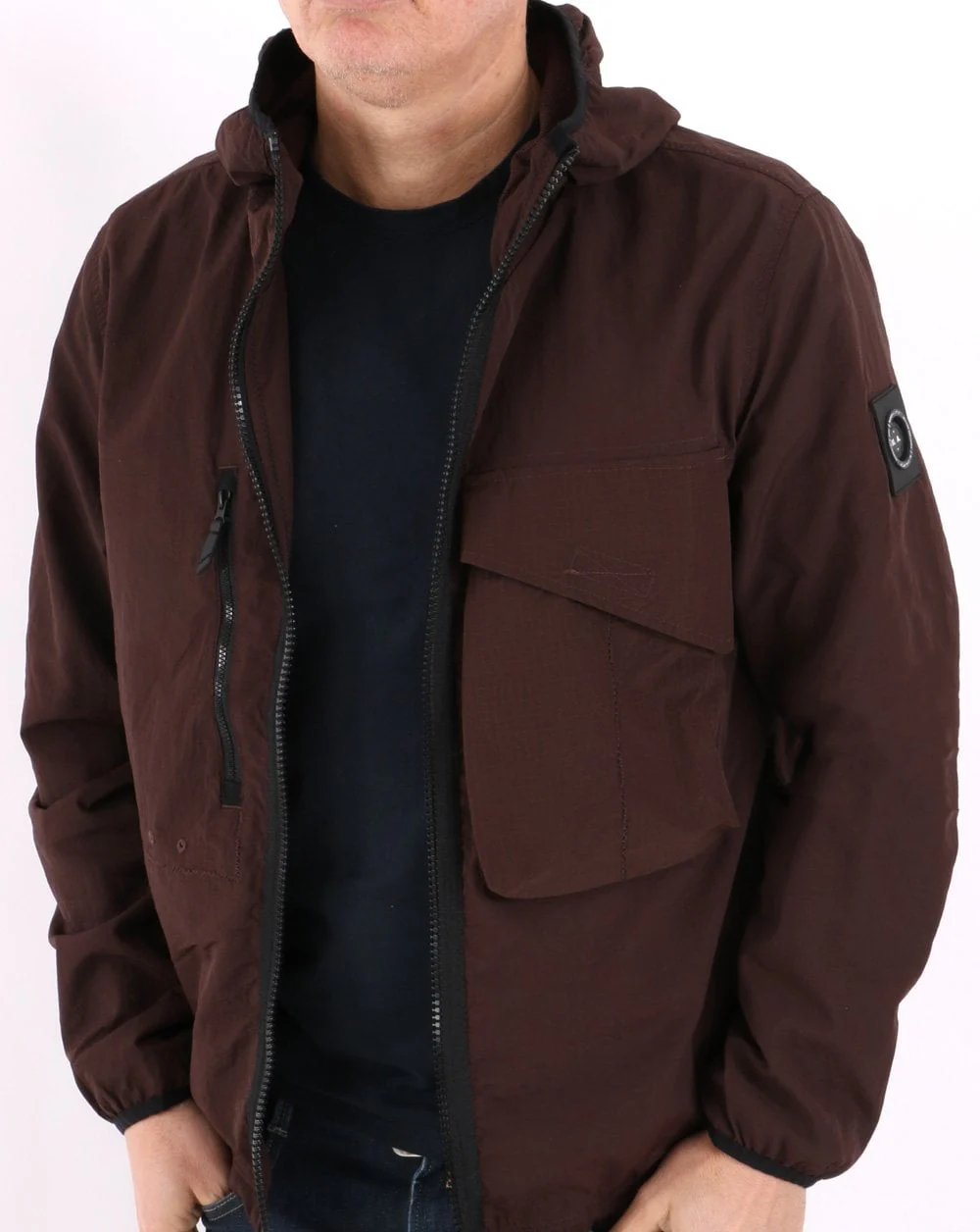 Marshall Artist GD Hooded Overshirt Truffle - Image 5