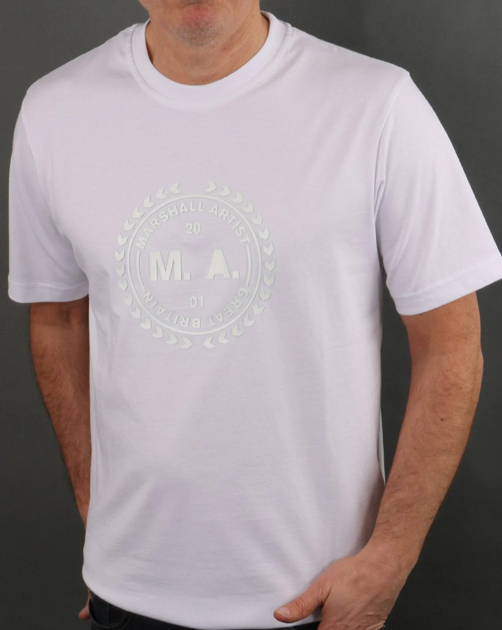 Marshall Artist Hi-density T-shirt White - Image 3