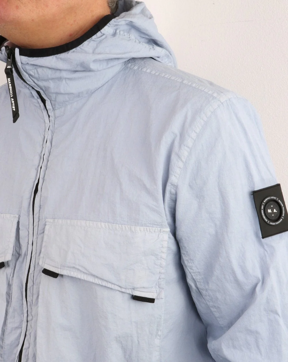Marshall Artist Hooded Jacket Sky - Image 3
