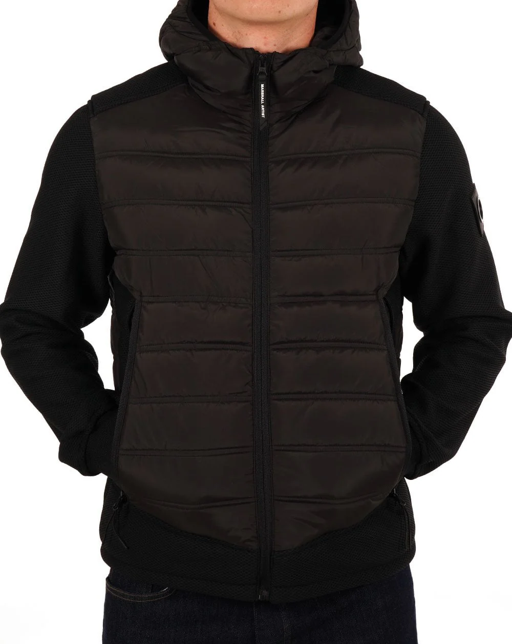 Marshall Artist Hybrid Softshell Jacket Black - Image 3