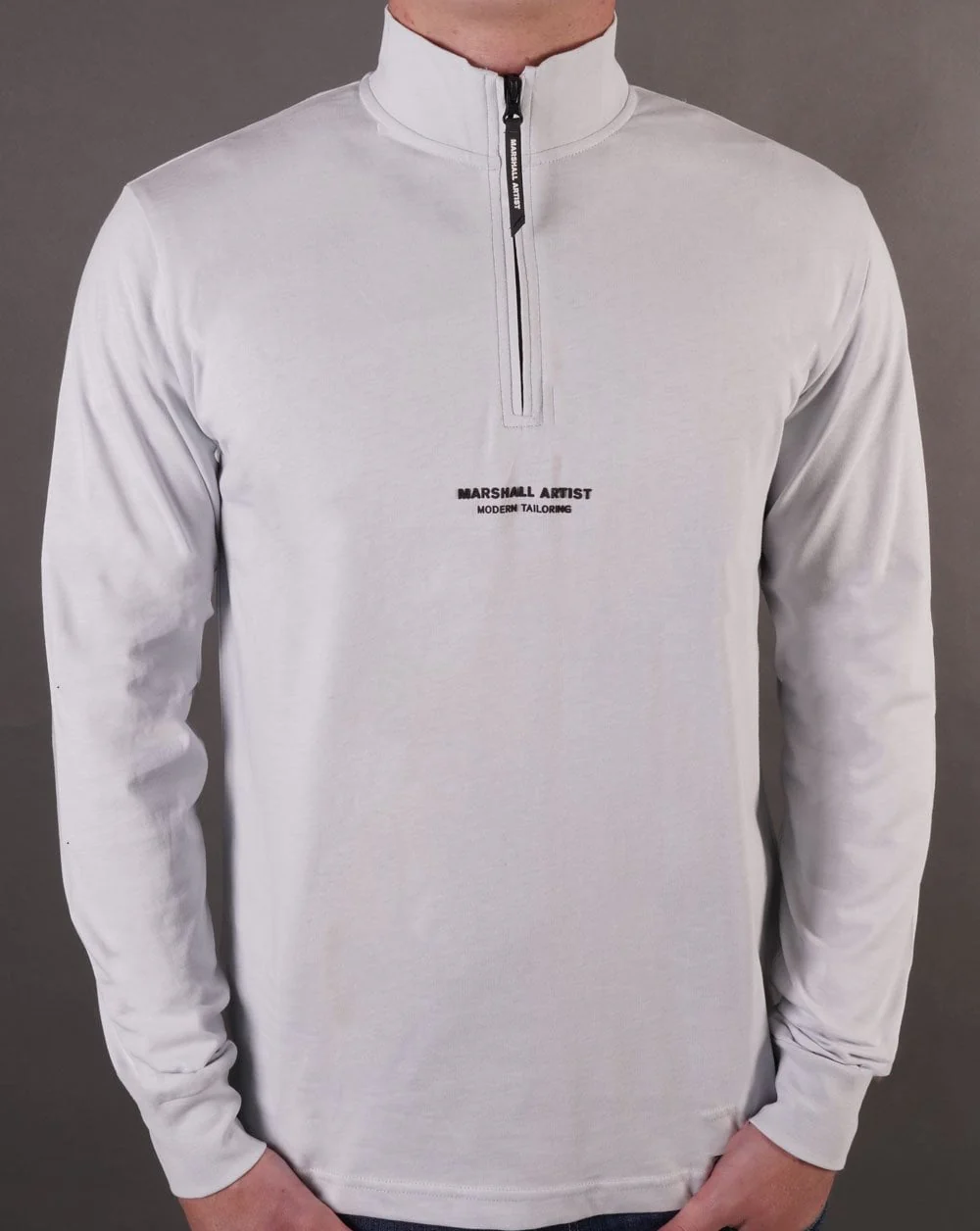 Marshall Artist Injection 1/4 Zip Top Dolphin Grey