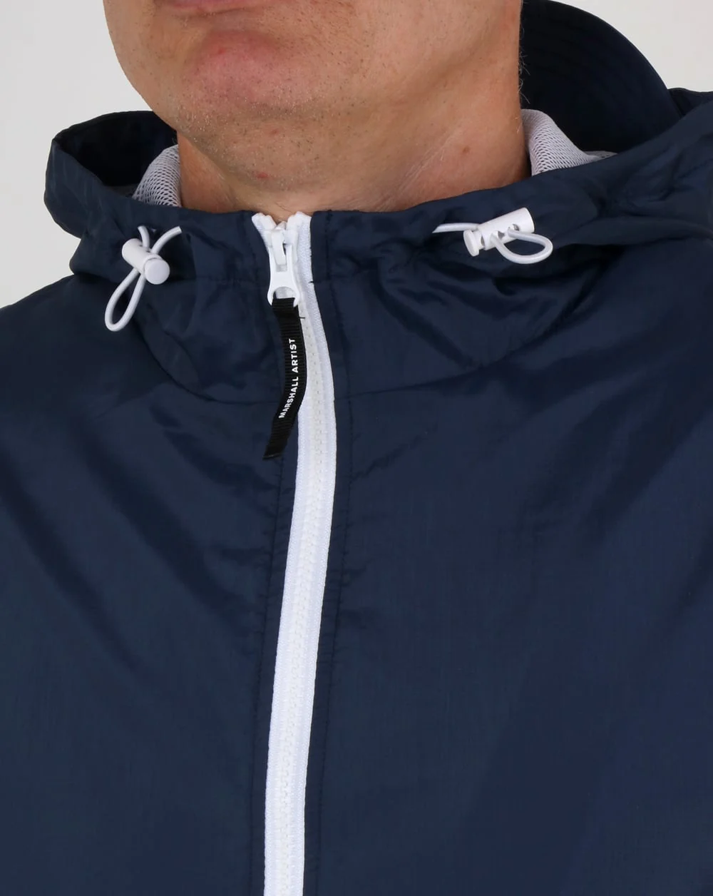 Marshall Artist Light Shell Ripstop Windrunner Navy - Image 2