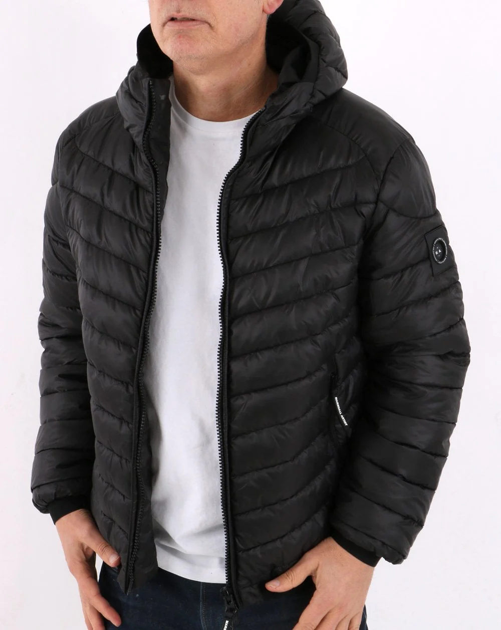 Marshall Artist Lightweight Paninaro Bubble Jacket Black - Image 4