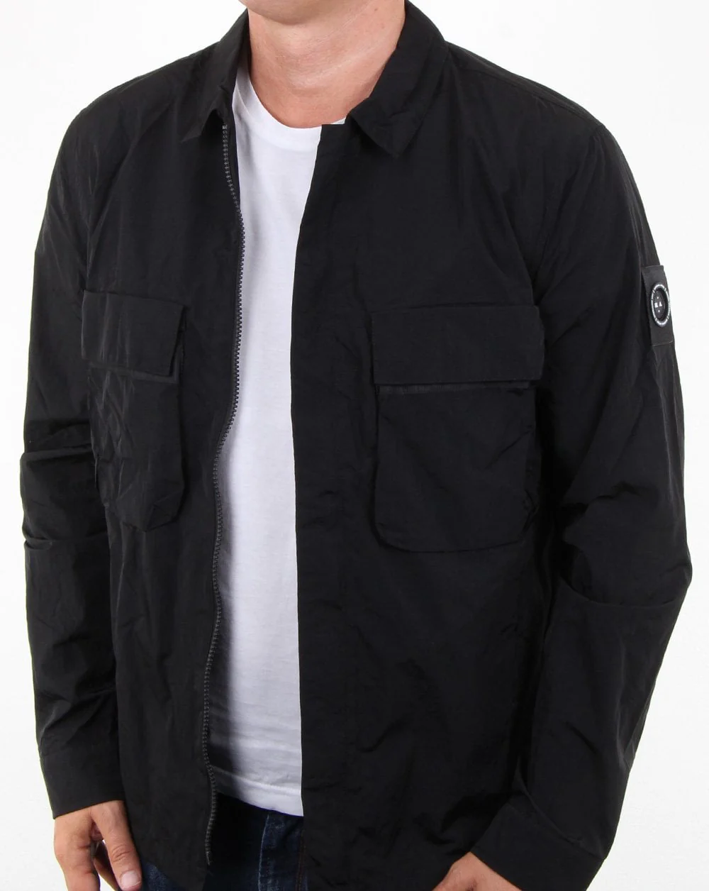Marshall Artist Liquid Overshirt Black - Image 4