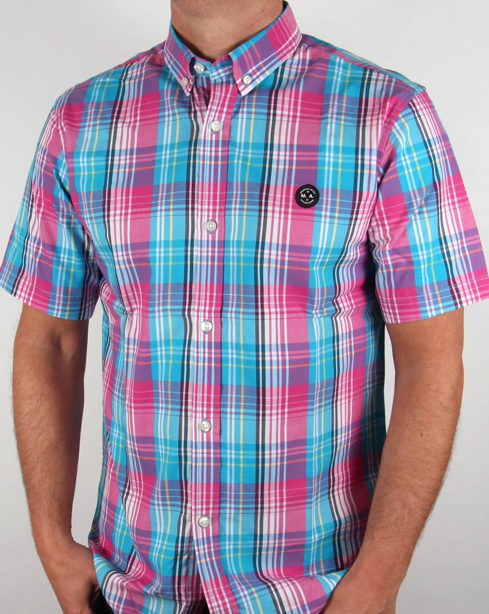 Marshall Artist Madras Check Shirt Magneta