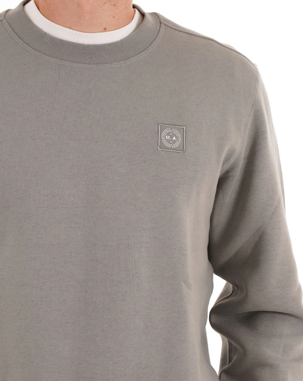 Marshall Artist Marchio Crew Sweat Monument Grey - Image 2