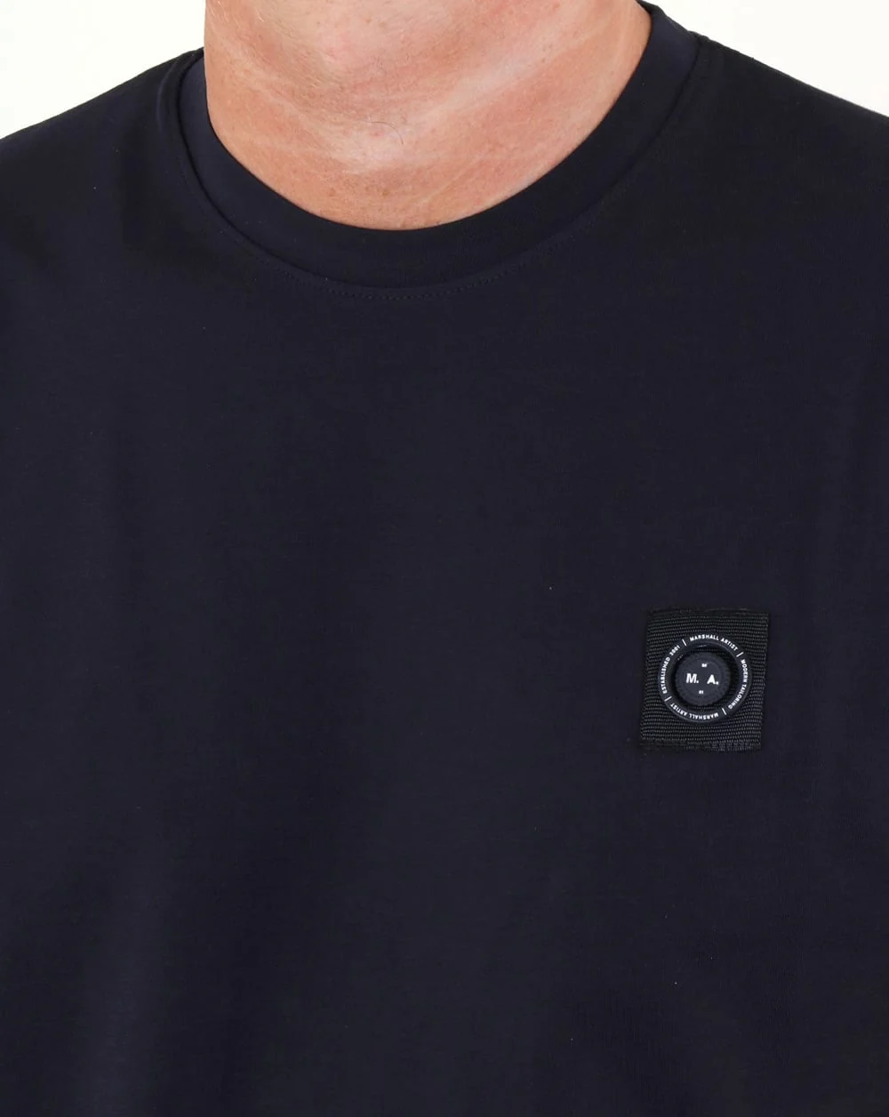 Marshall Artist Micro Siren T Shirt Navy - Image 2