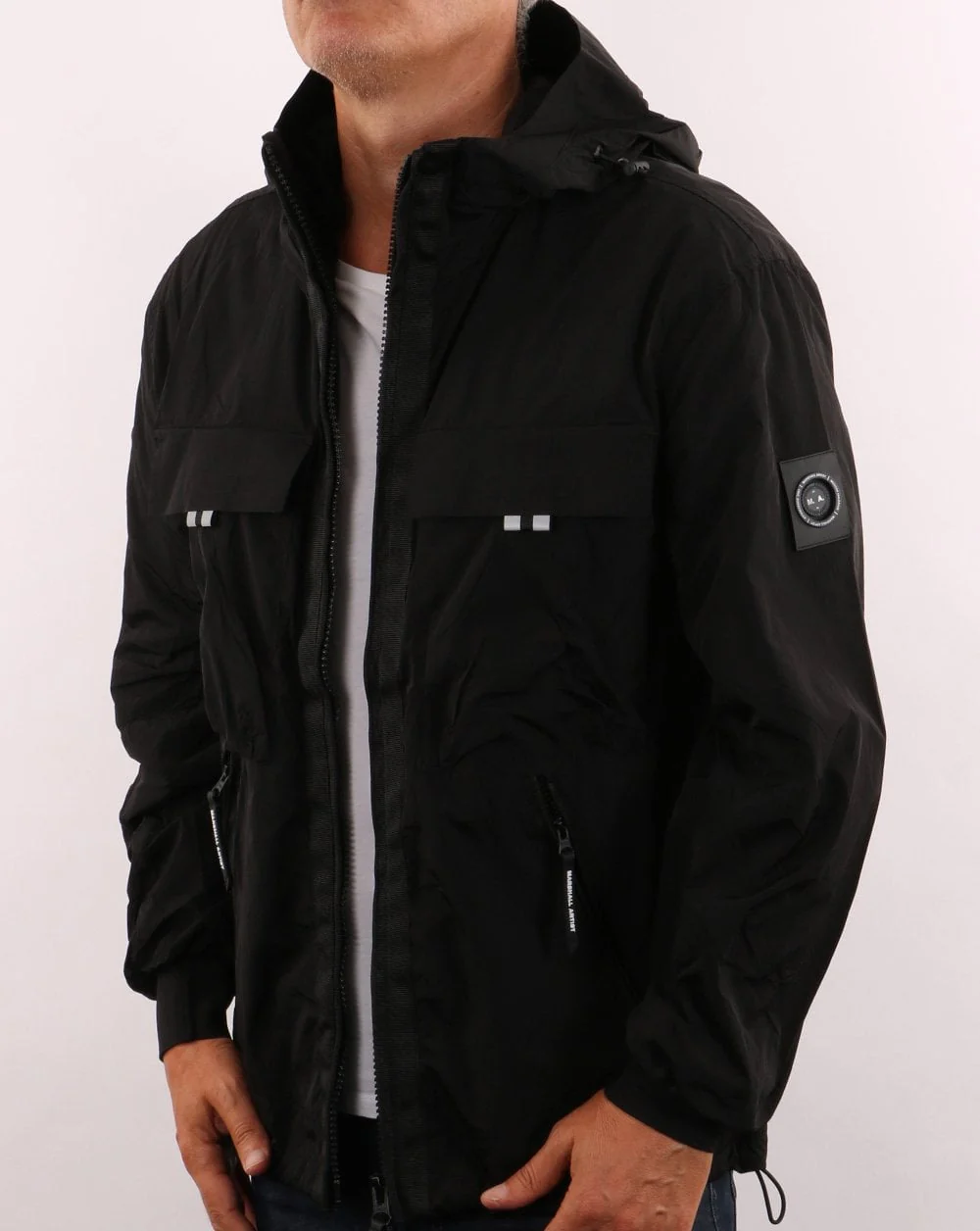 Marshall Artist Molecular Hooded Jacket Black - Image 4