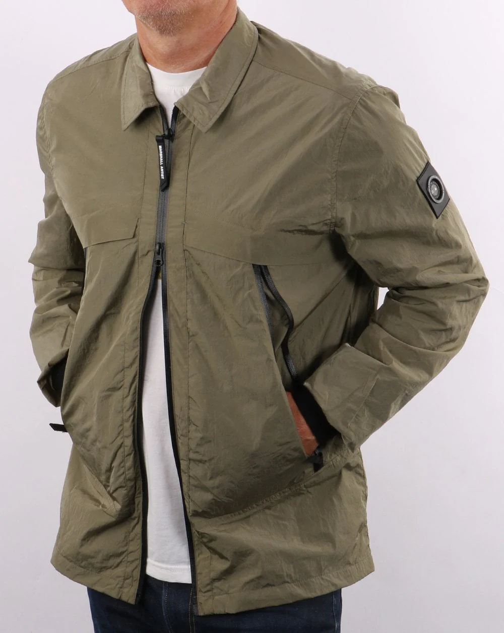Marshall Artist Molecular Kita Overshirt Khaki - Image 2