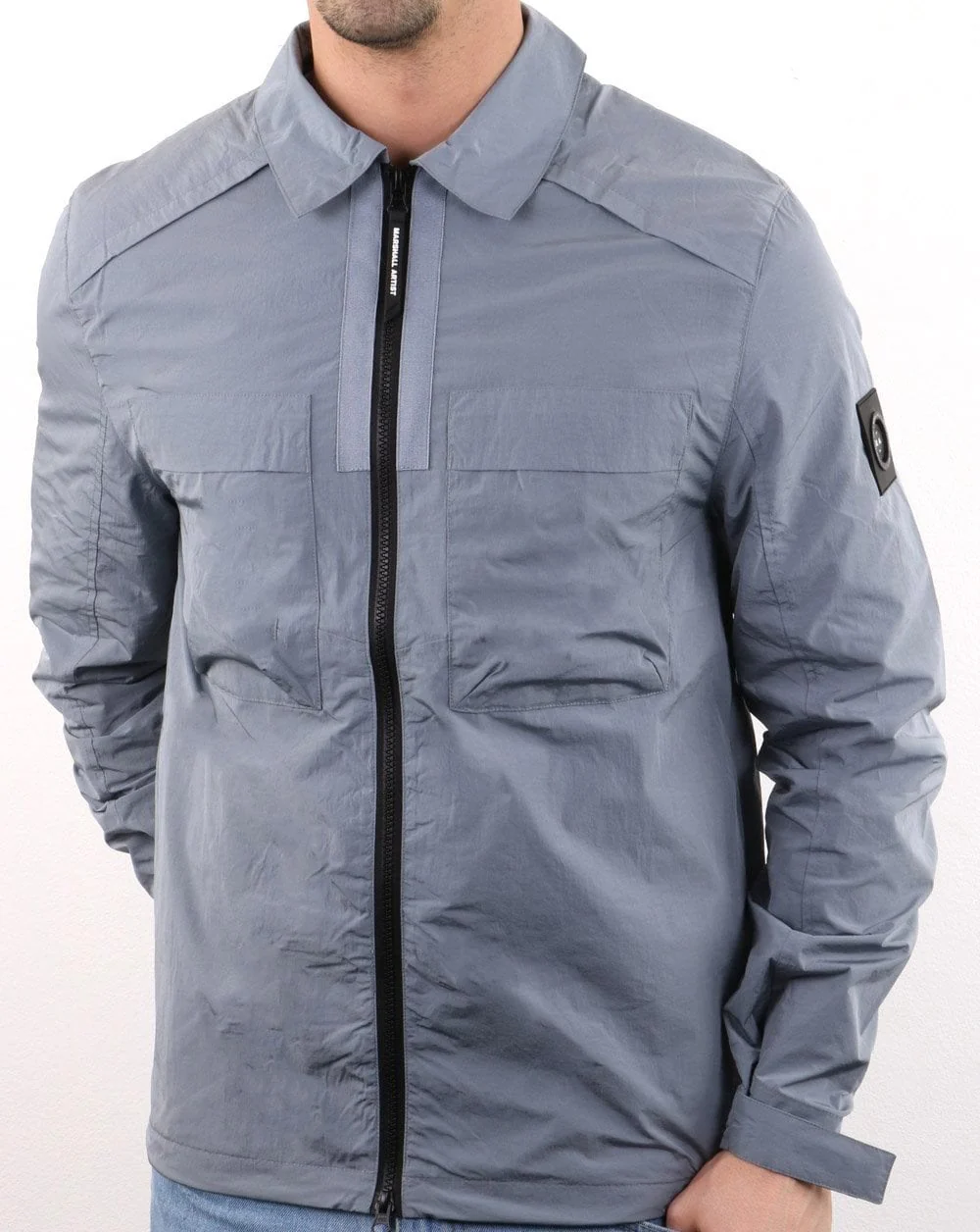 Marshall Artist Molecular Overshirt Silver - Image 2