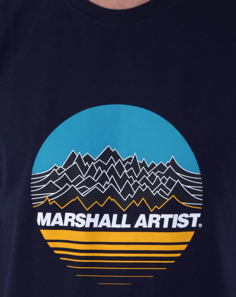 Marshall Artist Mountain Trek T Shirt Navy - Image 2