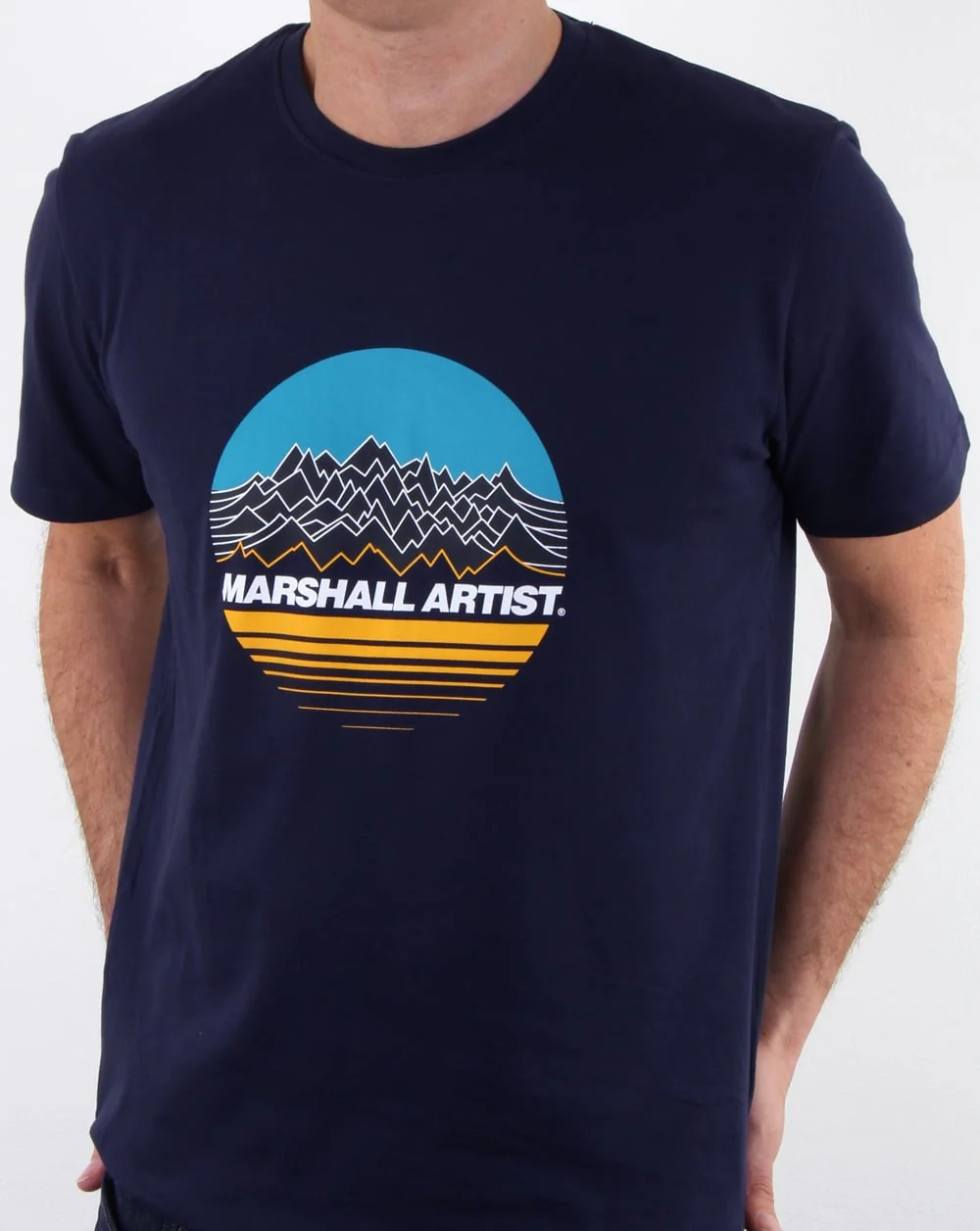 Marshall Artist Mountain Trek T Shirt Navy - Image 3