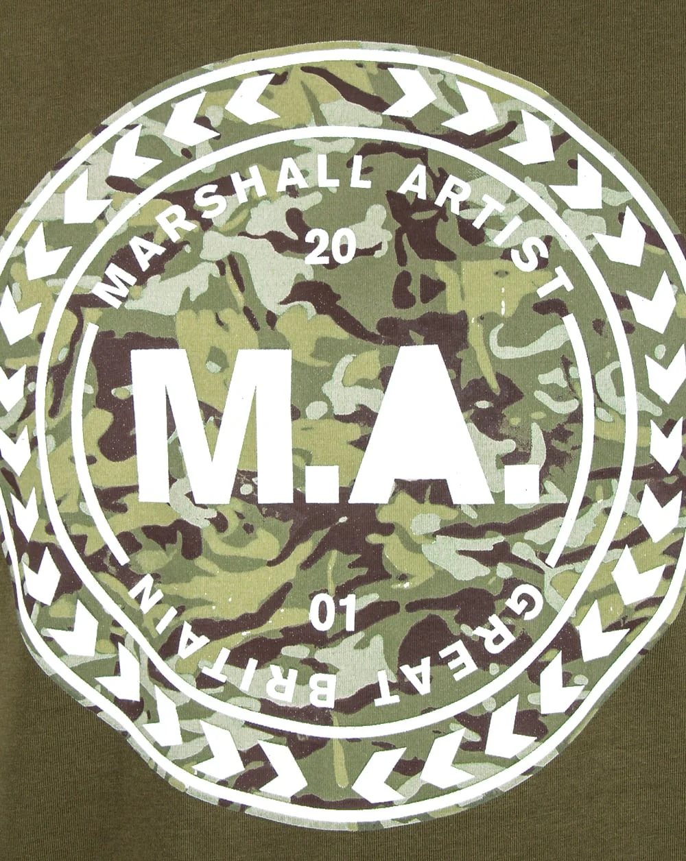 Marshall Artist Mtc Siren Graphic T Shirt Khaki - Image 2