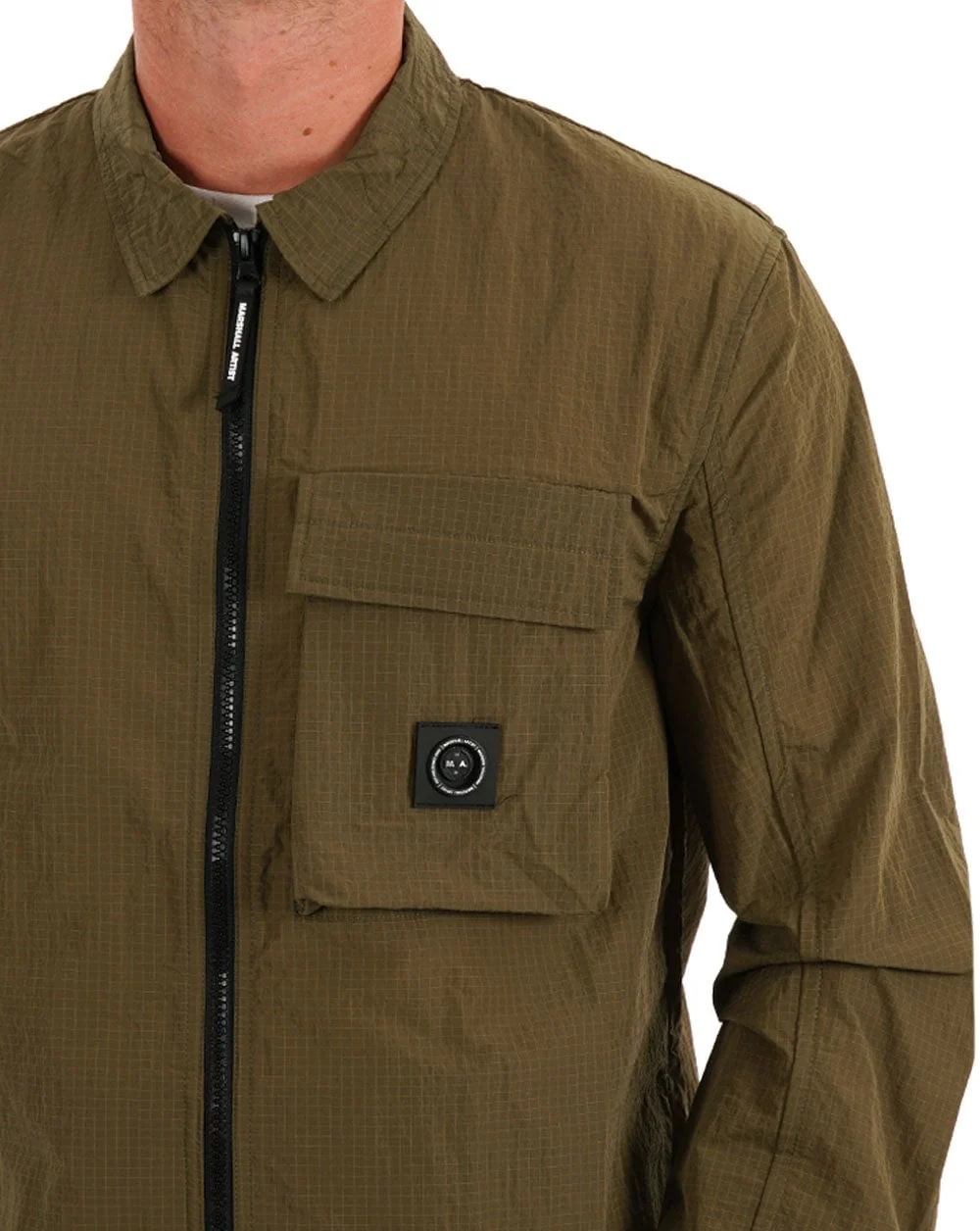 Marshall Artist Nevado Overshirt Khaki Green - Image 2
