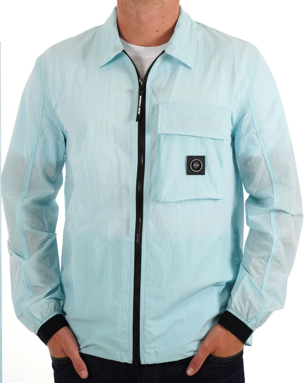 Marshall Artist Nevado Overshirt Sky Blue - Image 3