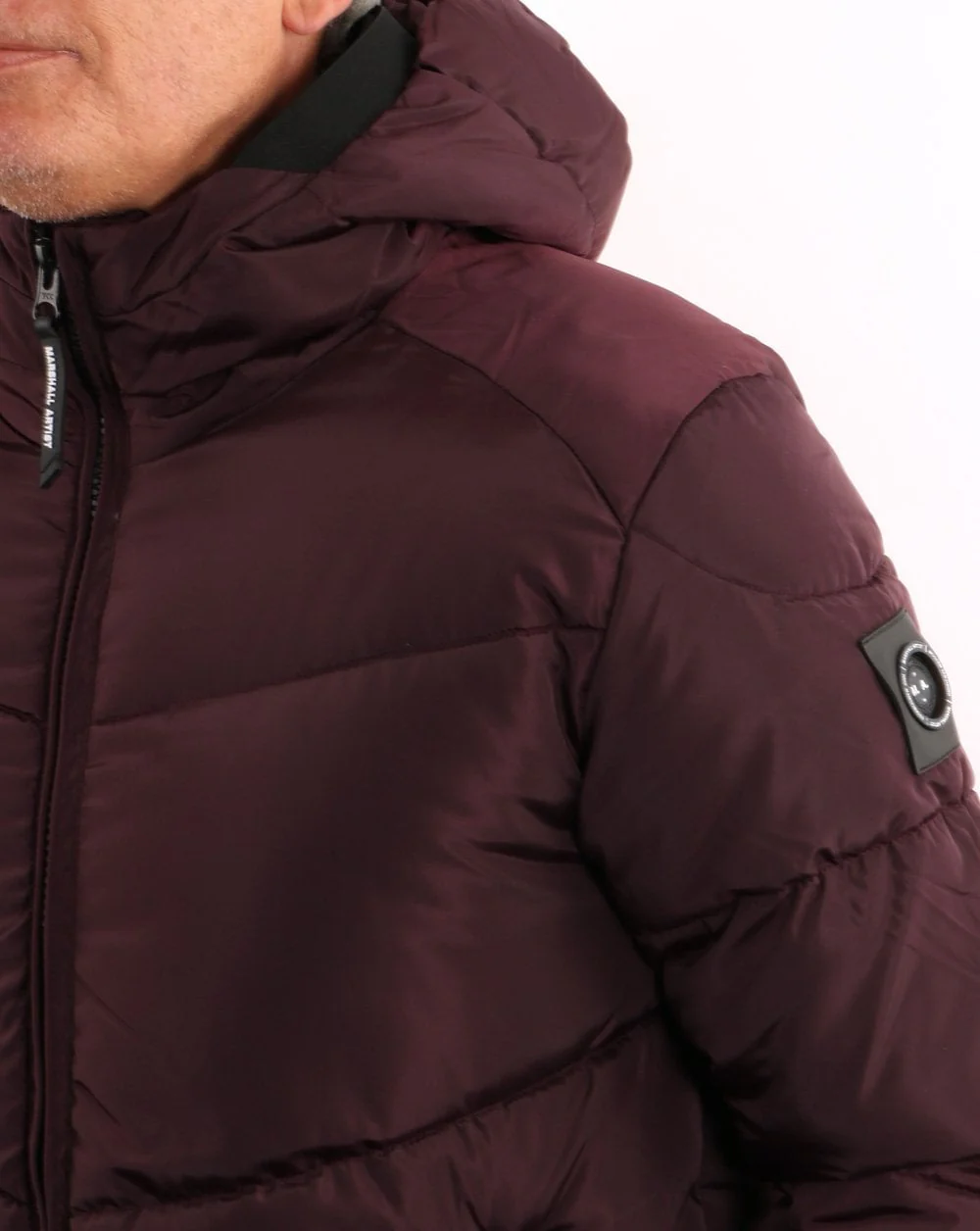 Marshall Artist Paninaro Padded Jacket Burgundy - Image 3