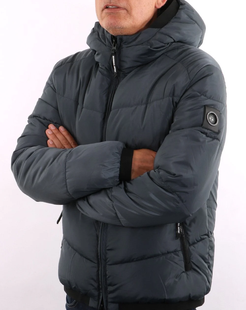 Marshall Artist Paninaro Padded Jacket Graphite - Image 5