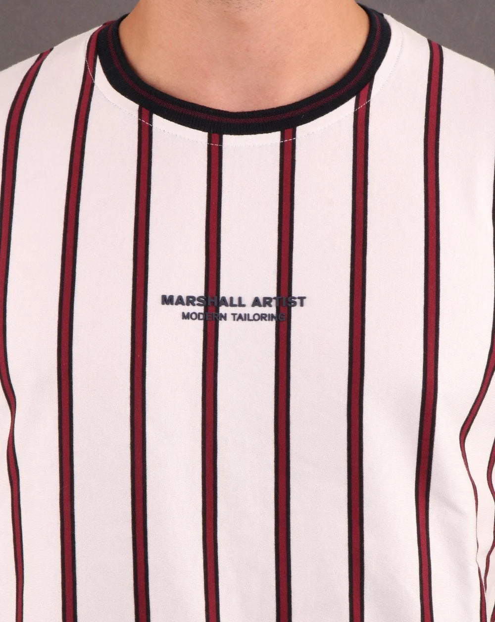 Marshall Artist Pin Stripe T-shirt White - Image 4