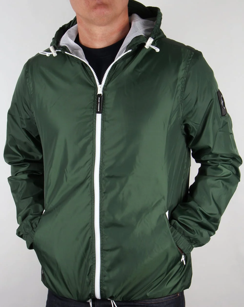 Marshall Artist Ripstop Light Shell Jacket Awaydays Green - Image 4