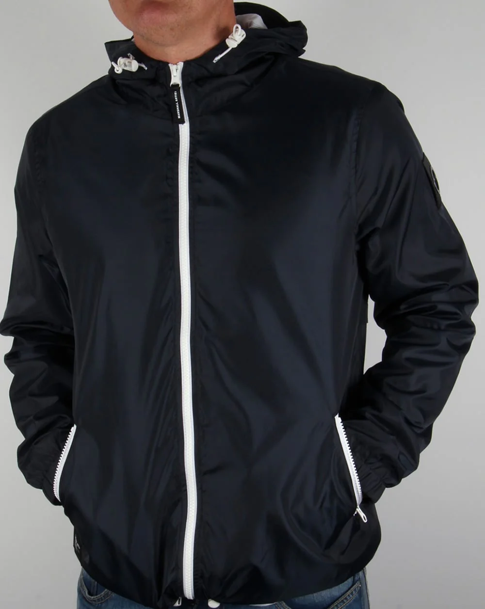 Marshall Artist Ripstop Light Shell Jacket Midnight Navy - Image 4
