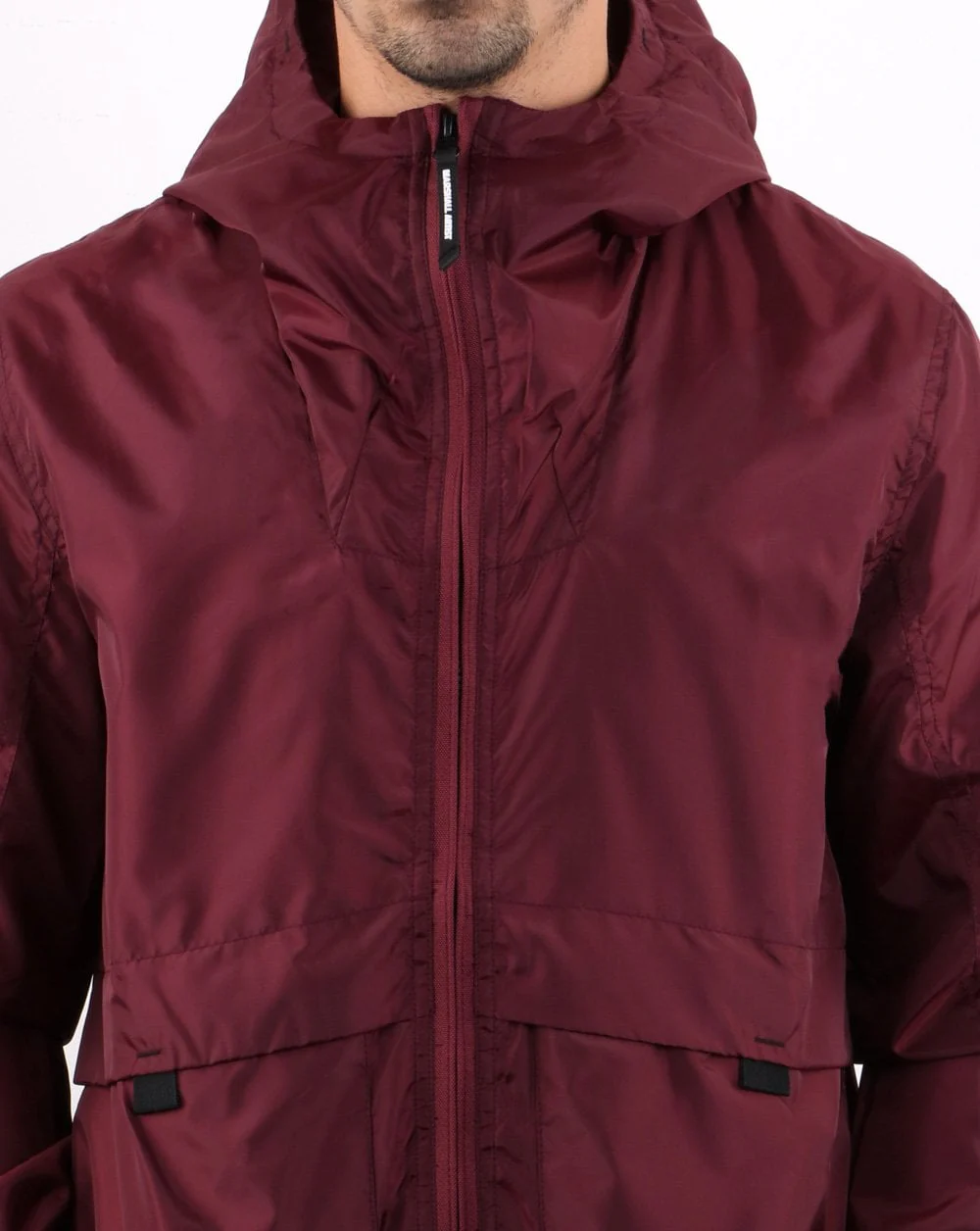 Marshall Artist Ripstop Windrunner Burgundy - Image 2