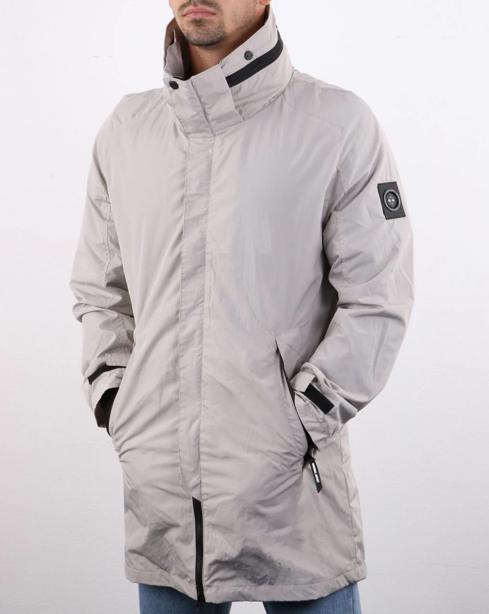 Marshall Artist Shimmer Fishtail Parka Stone - Image 4