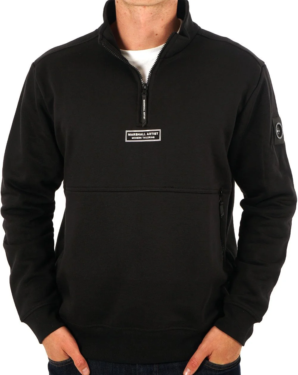 Marshall Artist Siren 1/4 Zip Black
