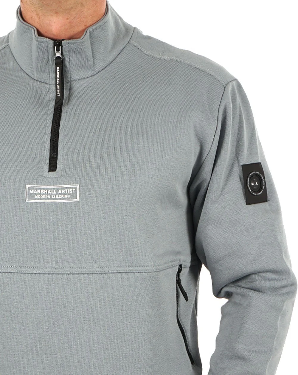 Marshall Artist Siren 1/4 Zip Nardo Grey - Image 2
