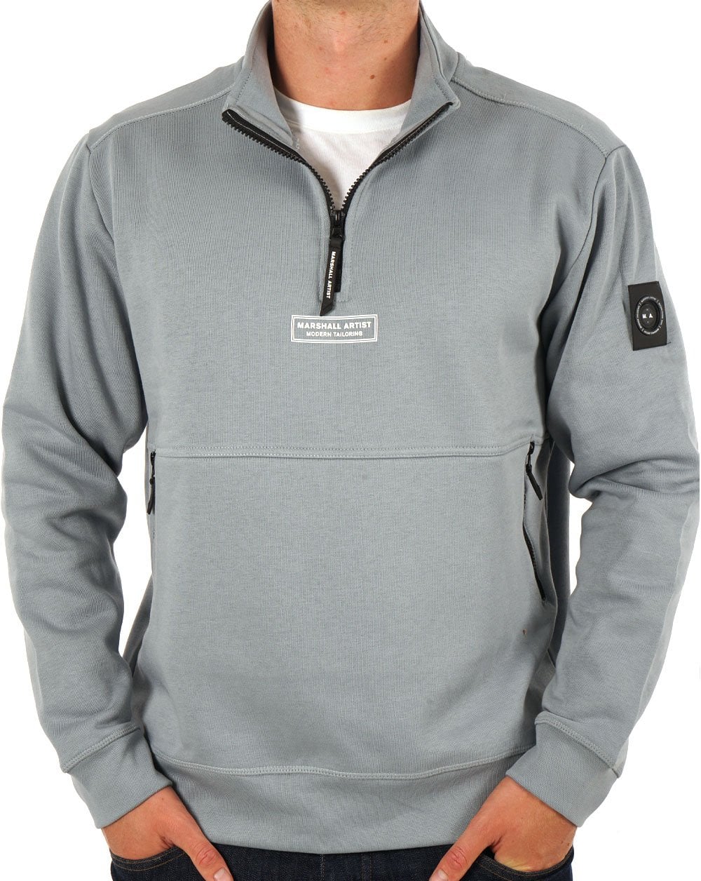 Marshall Artist Siren 1/4 Zip Nardo Grey - Image 3