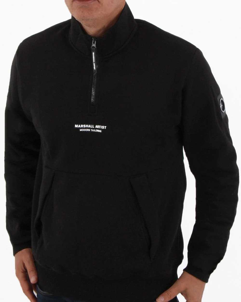 Marshall Artist Siren 1/4 Zip Sweat Black - Image 2