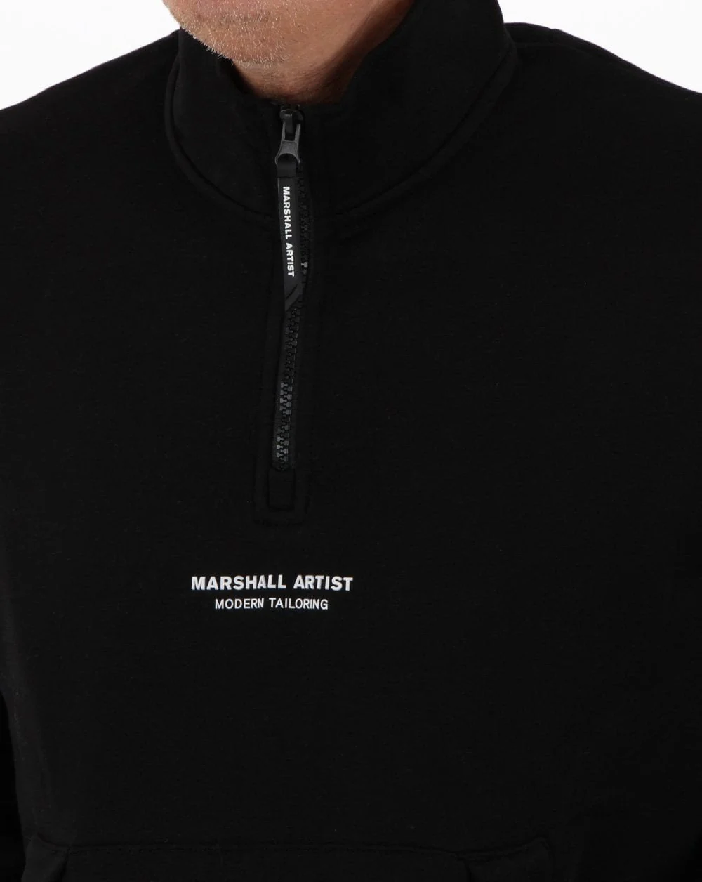 Marshall Artist Siren 1/4 Zip Sweat Black - Image 3
