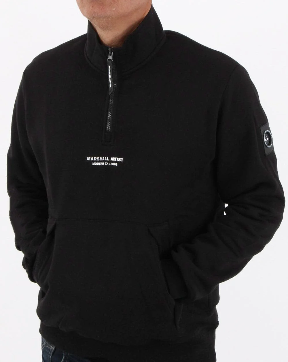 Marshall Artist Siren 1/4 Zip Sweat Black - Image 4