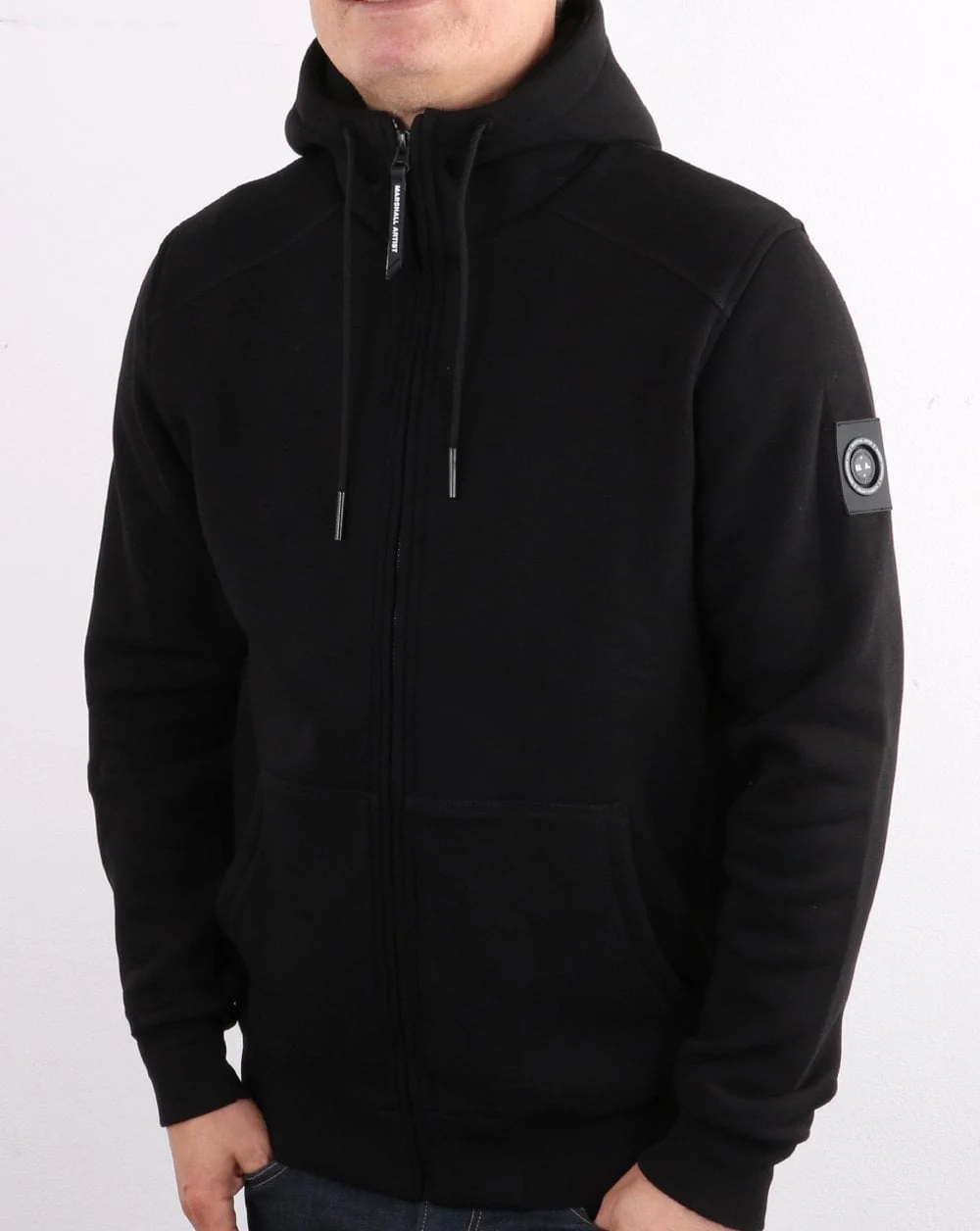 Marshall Artist Siren Full Zip Hoodie Black - Image 3