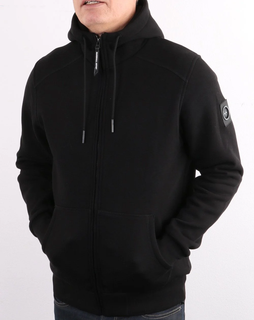 Marshall Artist Siren Full Zip Hoodie Black - Image 4