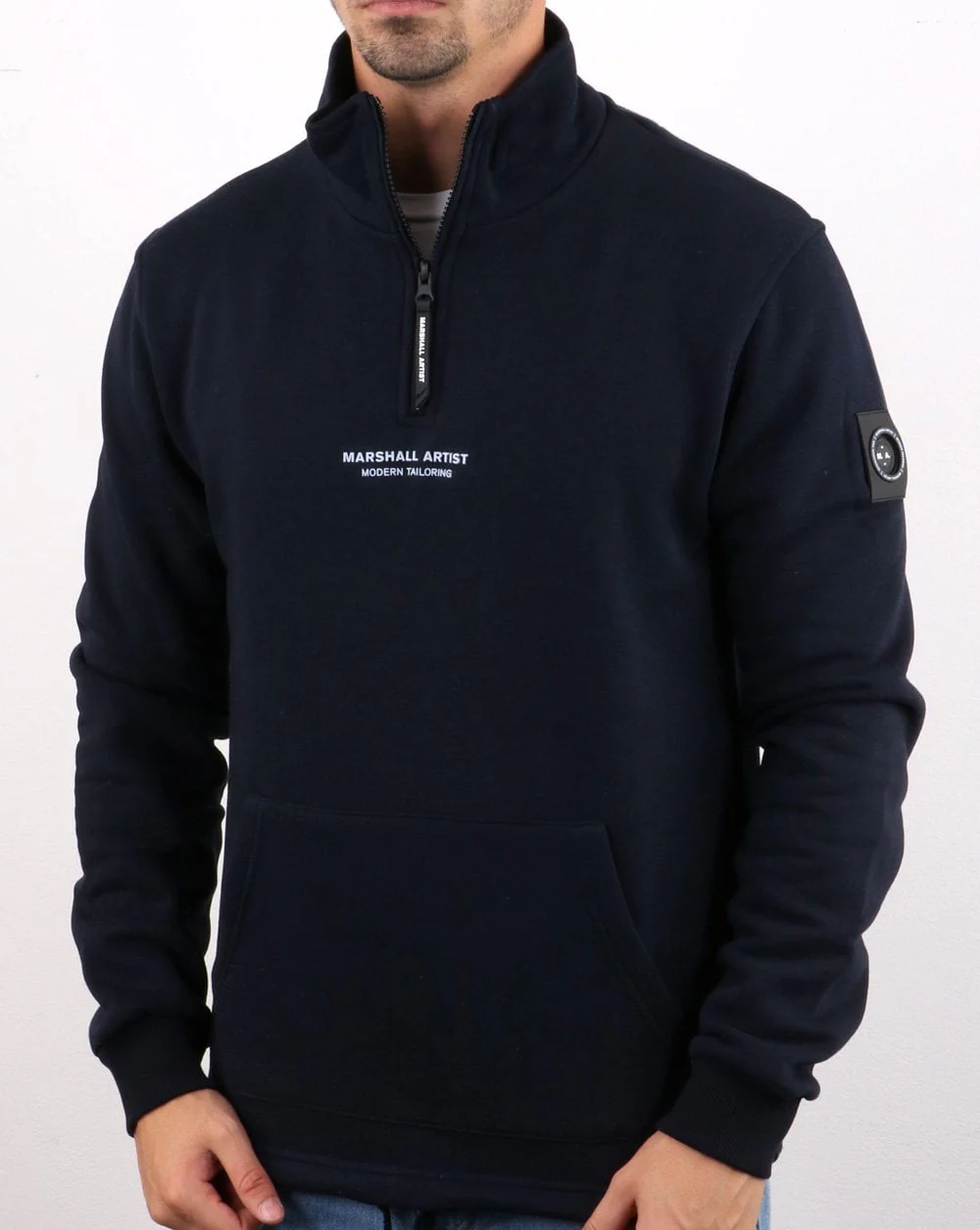 Marshall Artist Siren Half Zip Sweatshirt Navy