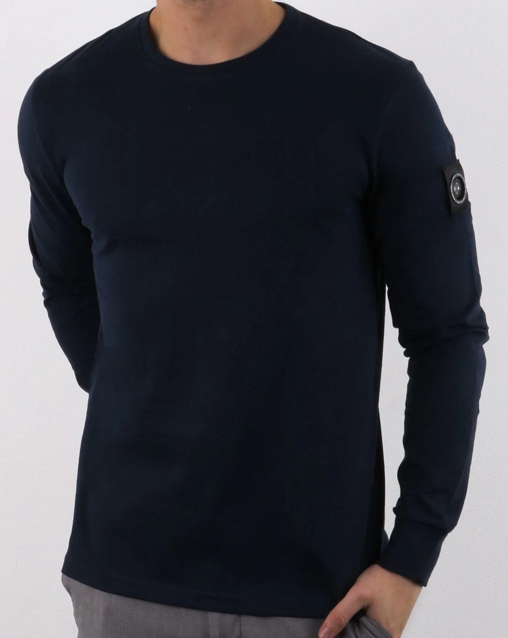 Marshall Artist Siren Long Sleeve T-shirt Navy - Image 2