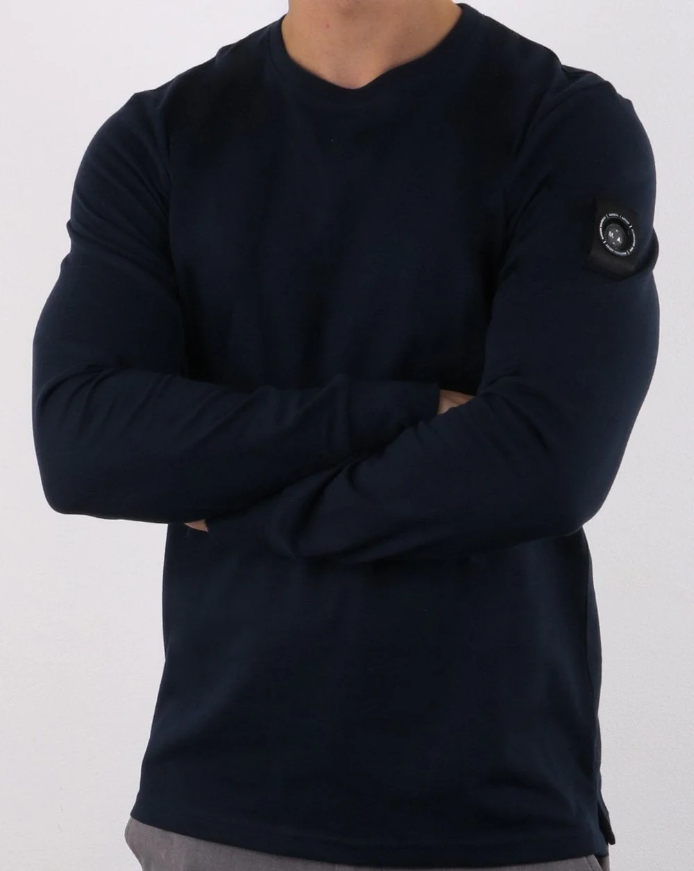 Marshall Artist Siren Long Sleeve T-shirt Navy - Image 3