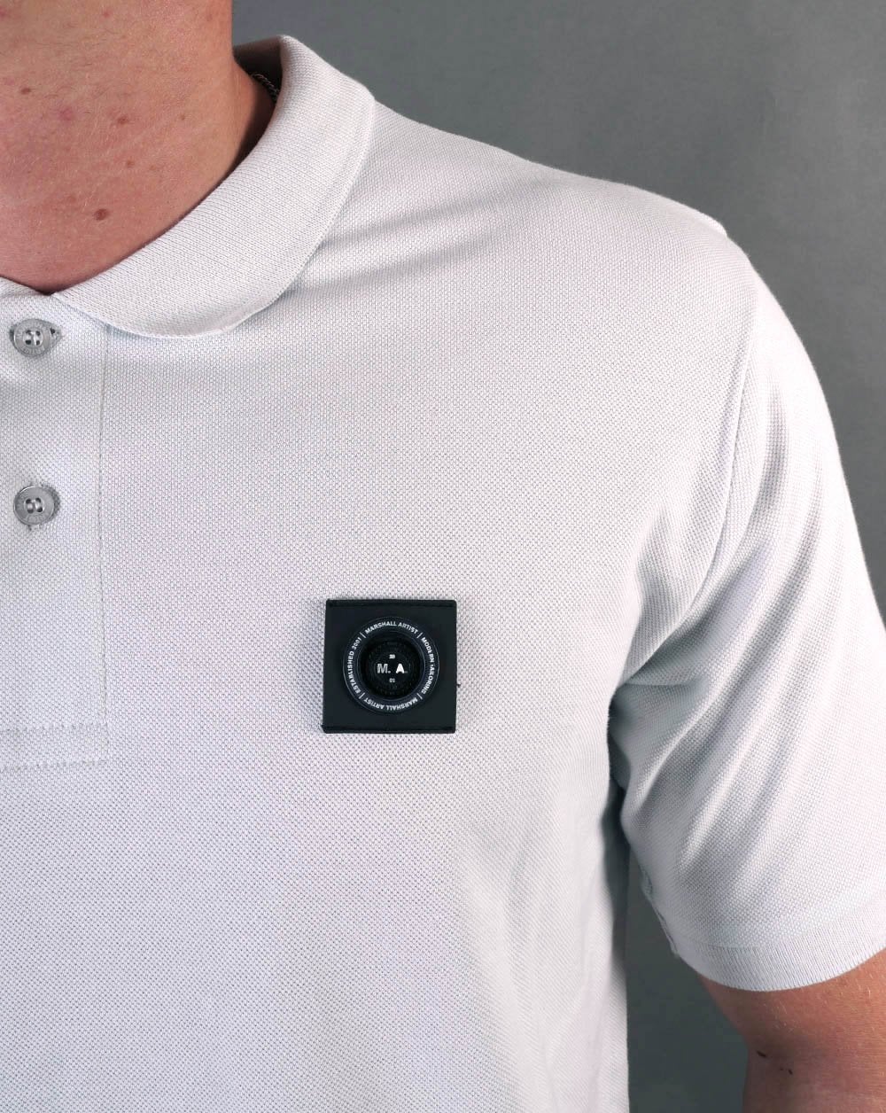 Marshall Artist Siren Polo Shirt Dolphin Grey - Image 2