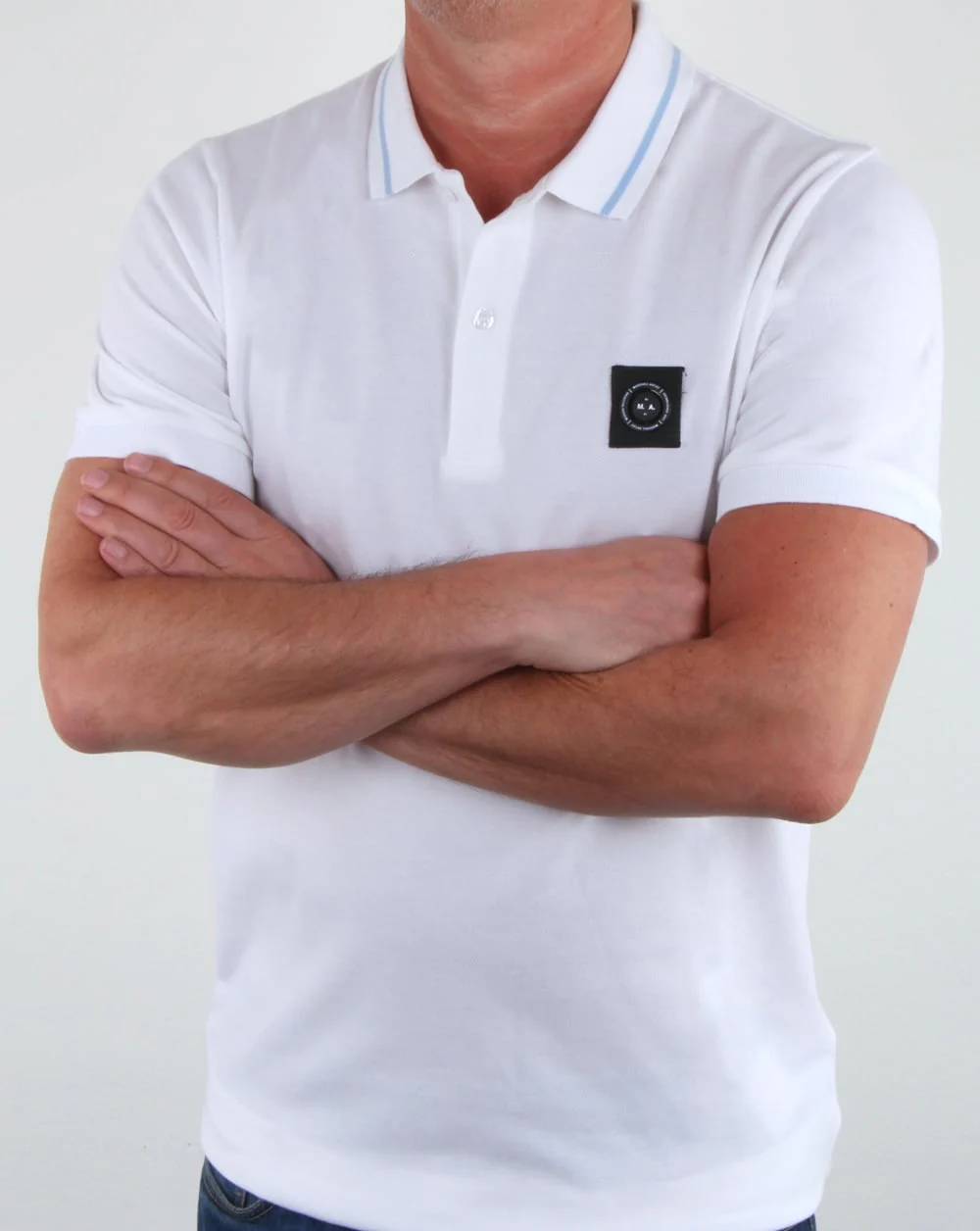 Marshall Artist Siren Polo Shirt White - Image 3