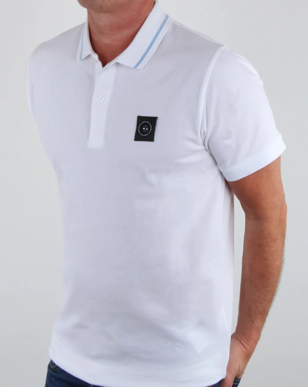 Marshall Artist Siren Polo Shirt White - Image 4