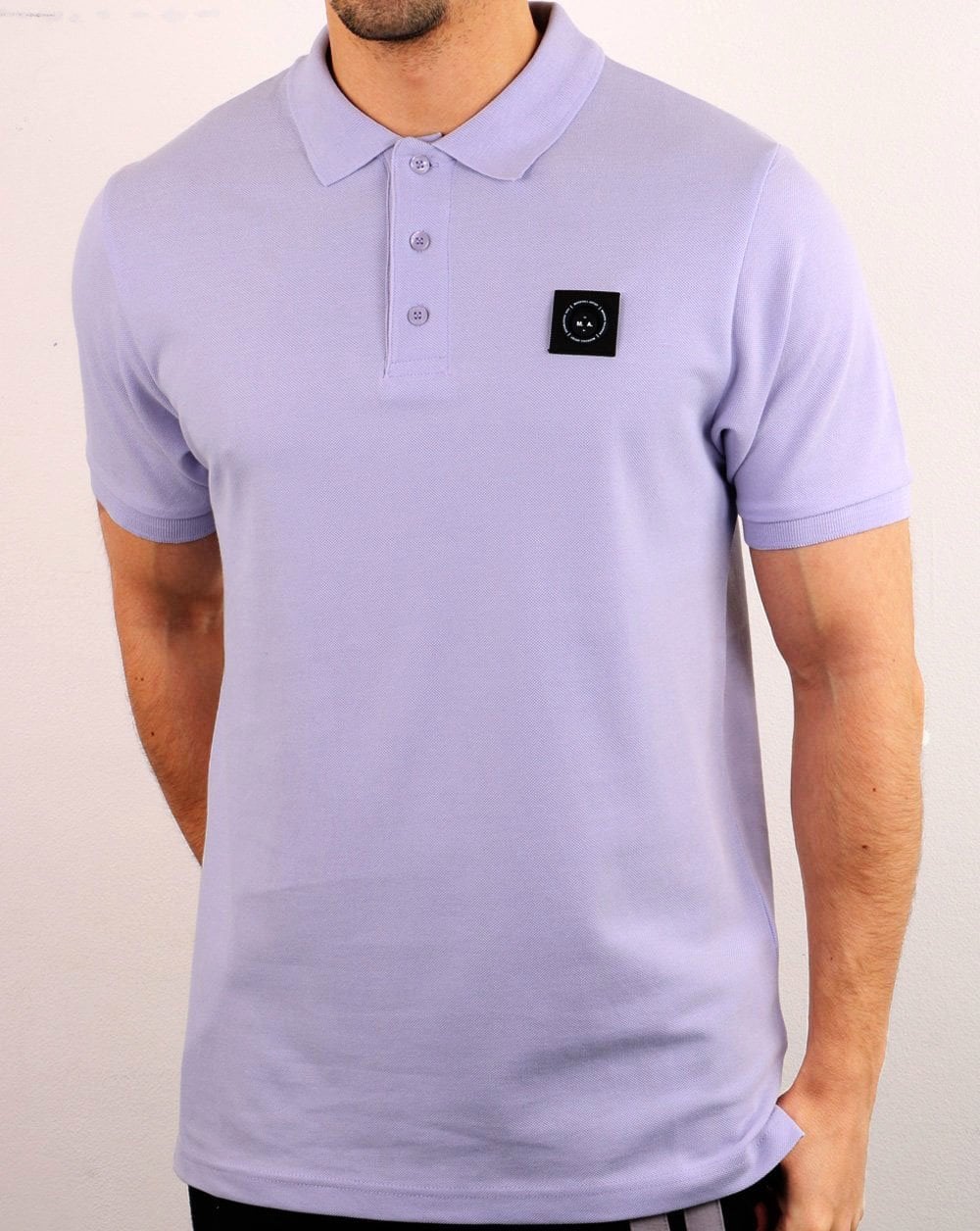 Marshall Artist Siren Short Sleeve Polo Lilac - Image 3