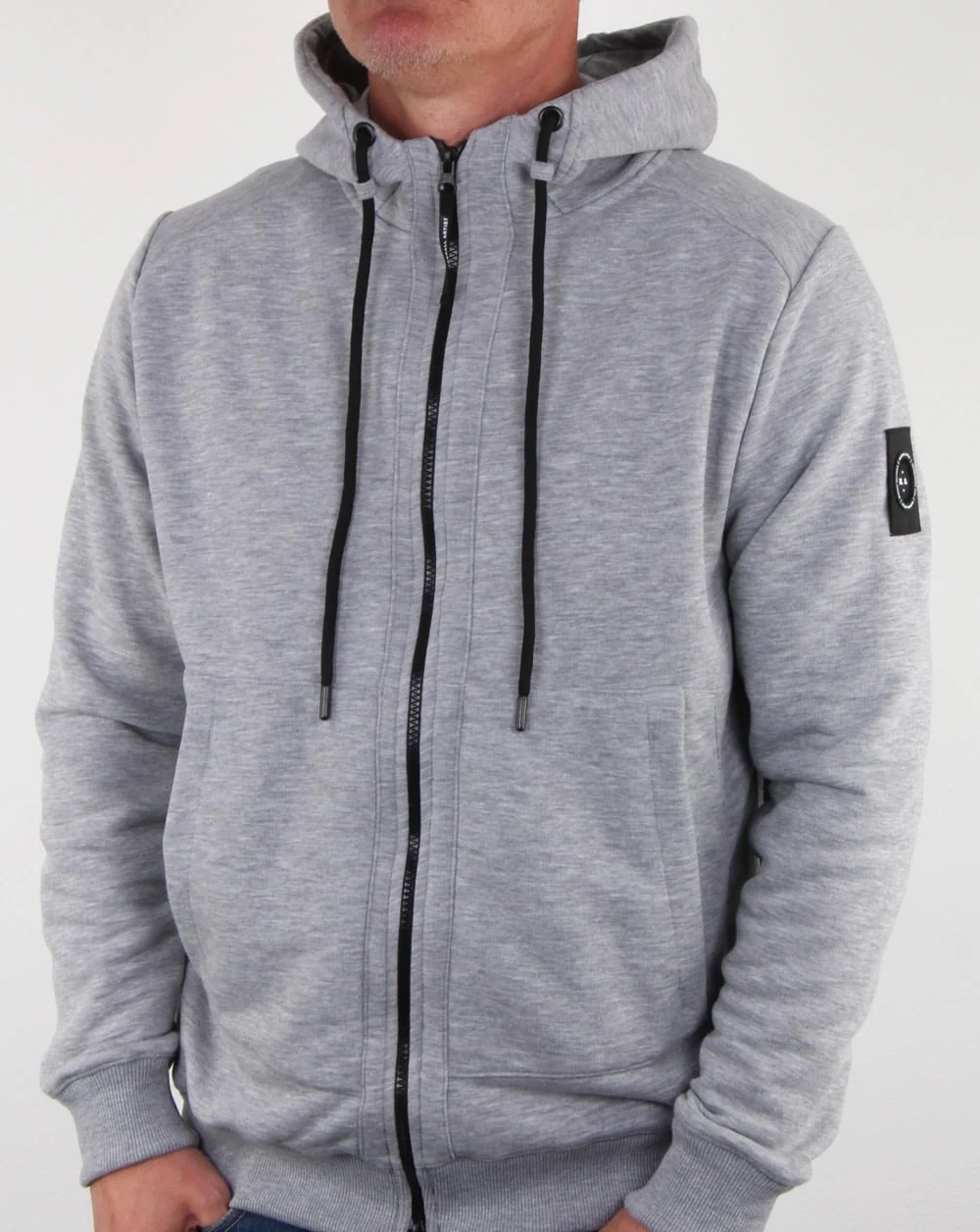 Marshall Artist Siren Zip Thru Hood Grey Marl