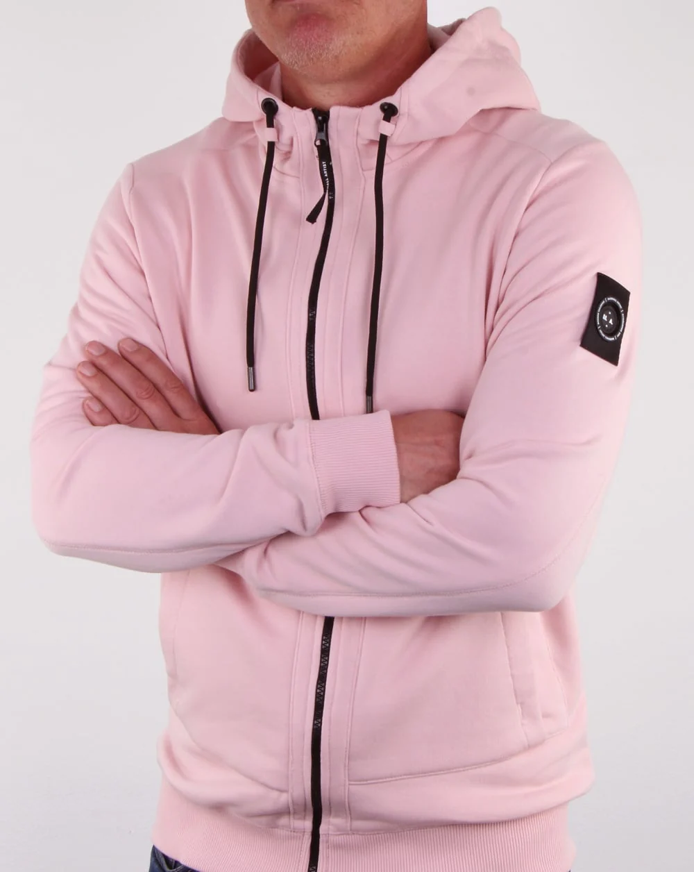 Marshall Artist Siren Zip Thru Hood Pink - Image 2