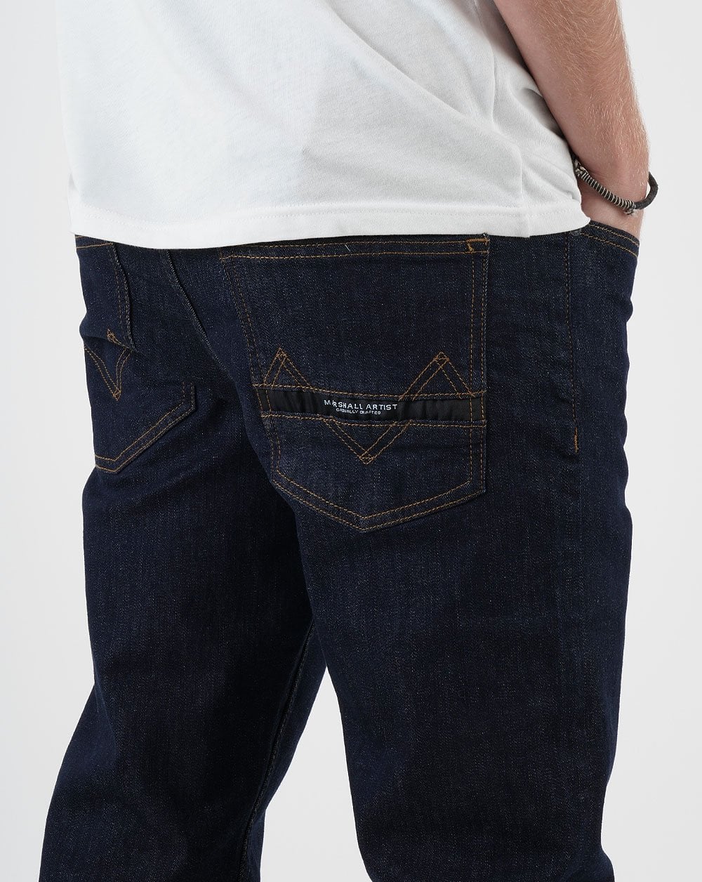 Marshall Artist Slim Tapered Jeans Indigo Rinse - Image 3