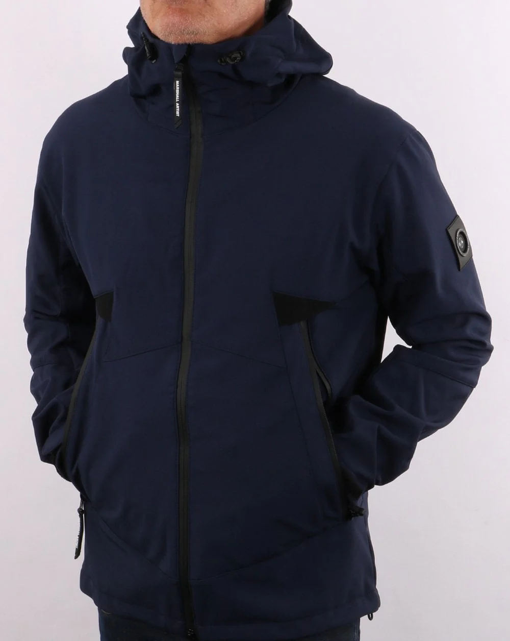 Marshall Artist Softshell Jacket Navy - Image 4