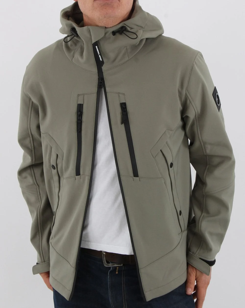 Marshall Artist Softshell Jacket Olive - Image 4