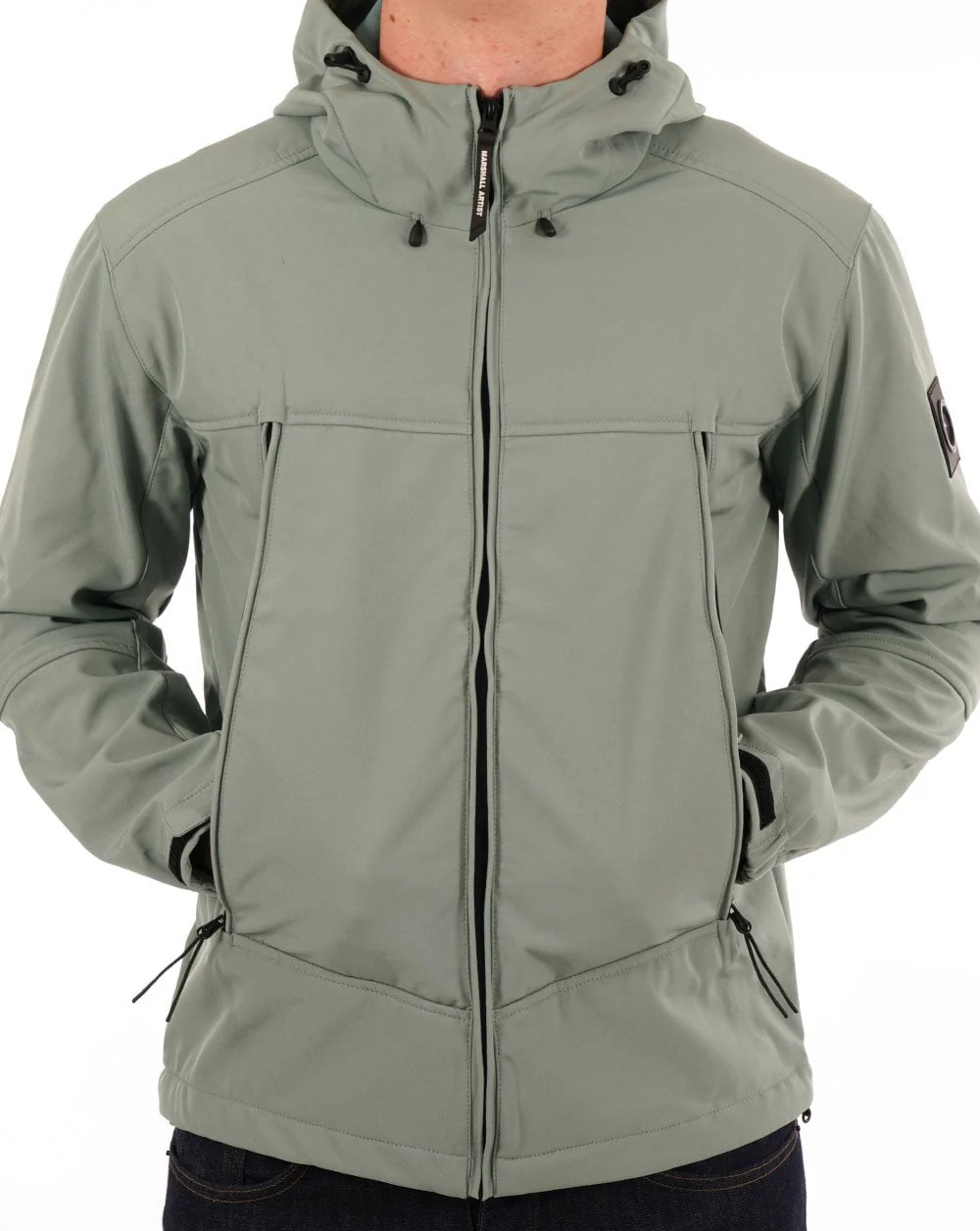 Marshall Artist Softshell Jacket Oxide Green - Image 3
