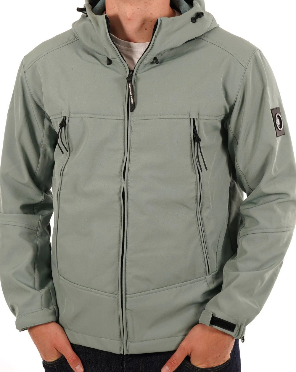 Marshall Artist Softshell Jacket Oxide Green - Image 4