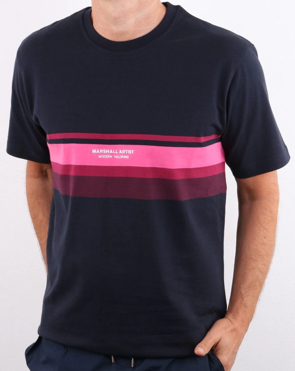 Marshall Artist T-shirt Navy - Image 2